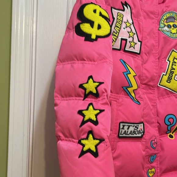 Pink Patchwork Women's Jacket - Picture 3 of 14